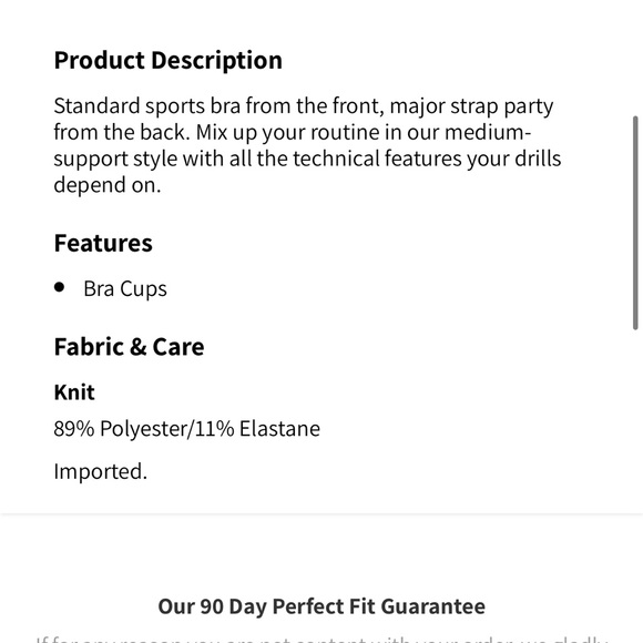 White fabletics sports bra with multicolor straps - Picture 10 of 11